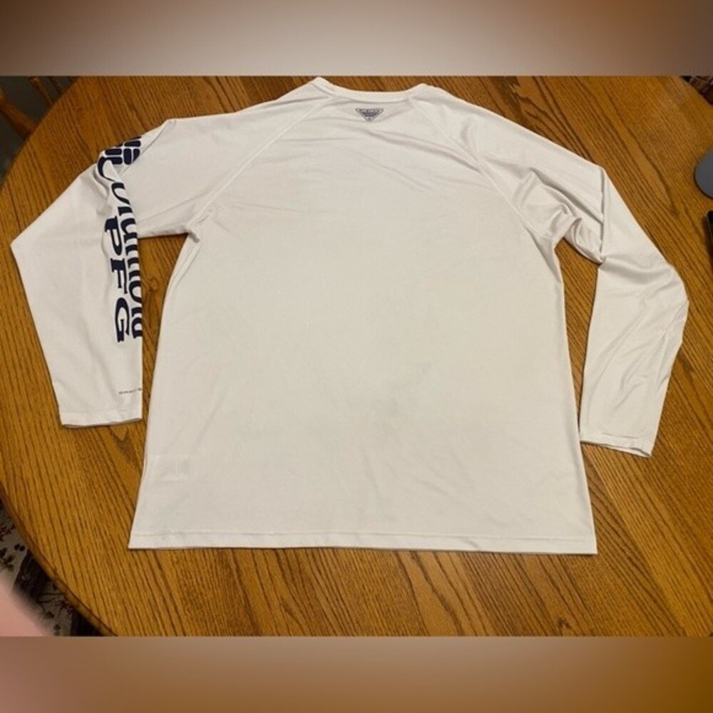 Columbia Mens PFG White Long Sleeve Fishing Shirt - Picture 2 of 15